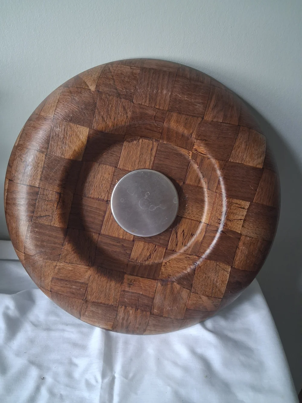 Vintage MCM Weavewood Magnetic Chip & Dip Set